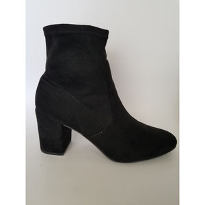 Black Slouchy Ankle Boots Size 81/2M